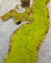 JK Designer Embroidery Faux Georgette Wholesale Clothing Suppliers In India
